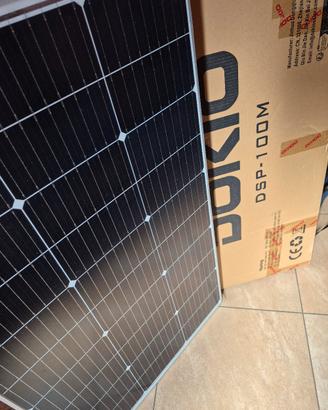 Dokio Pannello Solare 100 Watt 18 Volt Rigido