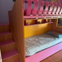 Letti soppalco cameretta Rosa