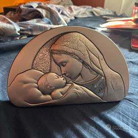 Quadro Madonna con Bambino Leader Argenti 925