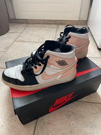 Jordan 1 Mid Rosa e nere