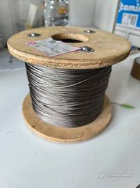 cavo in acciaio 1,5mm 250mt rotolo matassa