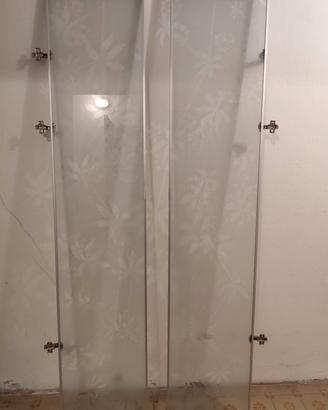 Ante vetro serigrafia fiore Ikea 