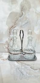 Set vintage da olio e aceto da salone-olio /aceto