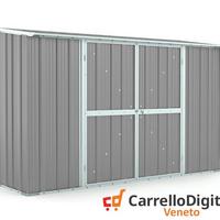 Casetta in lamiera esterno 307x100 grigio chiaro