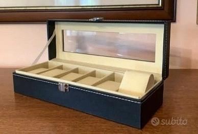 Porta orologi e bracciali 6 scomparti