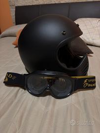 Casco DMD Seventyfive Matt black M+ Maschera Fumé