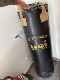 Sacco boxe in vera pelle
