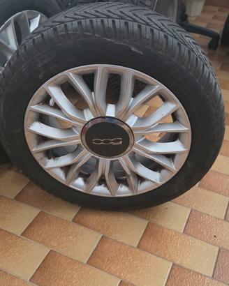 cerchi in lega e gomme fiat 500