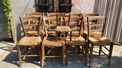 Sedie rustiche vintage