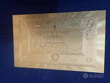 1000 LIRE GRANDE M FASCIO LAMINA D'ORO