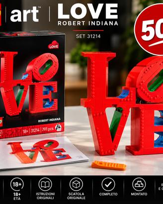 LEGO Art 31214 LOVE Robert Indiana COMPLETO