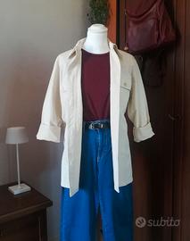 Giacca camicia beige lino BluesClub Jeans - Tg. 42