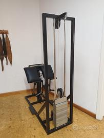 panca Larry Scott con pesi integrati