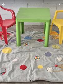 tappeto sedie e tavolo 