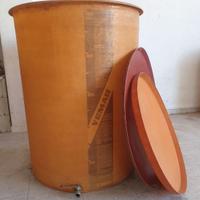 Botte vetroresina 1000 litri vino/liquidi