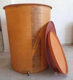 Botte vetroresina 1000 litri vino/liquidi