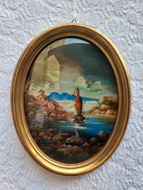 Copia quadri ovali firmati Bory-primi 900