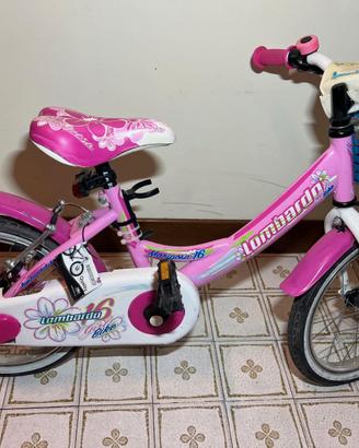 Bici bambina Lombardo modello Baffy 16 e Baffy14