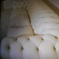 Divano 3 posti in pelle Chesterfield di Frau 