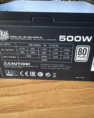 alimentatore cooler master 500w
