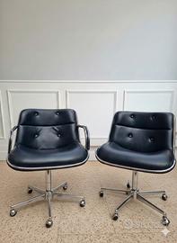 2 Poltrone design modello Knoll Pollock Executive 