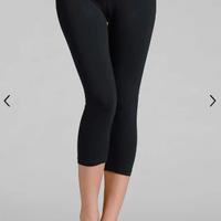 n° 2 Leggins neri pinocchietto donna, taglia 54/56