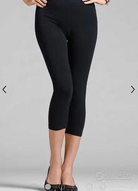n° 2 Leggins neri pinocchietto donna, taglia 54/56