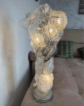 Lampada LED vaso metallo decorativo