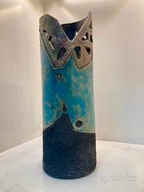 Vaso ceramica Raku