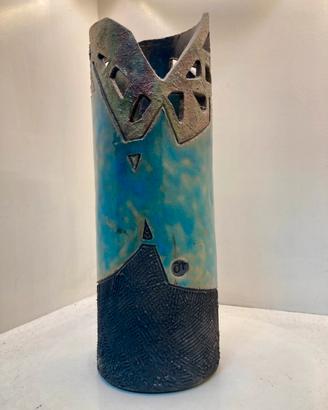 Vaso ceramica Raku