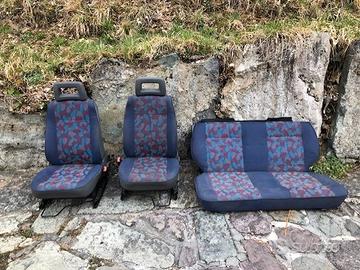 Sedili Fiat 600 2000 viola/multicolore