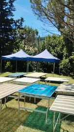 Tavoli alluminio gazebo attrezzatura mercati