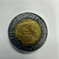 MONETA 500 LIRE Polizia Di Stato 1947 1997