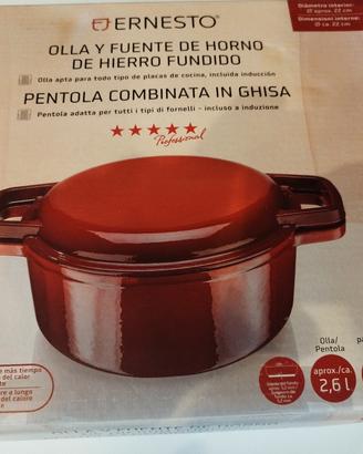 Pentola combinata in ghisa Ernesto