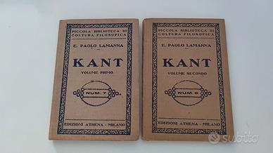 Kant Paolo Lamanna 2 Volumi Edizioni Athena 1926