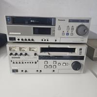 Panasonic S-VHS 7650 + 7130 Montaggio Video
