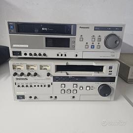 Panasonic S-VHS 7650 + 7130 Montaggio Video