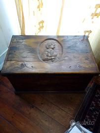 Cassapanca /cassa panca in Noce primi 900