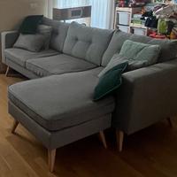 Divano 3 posti con chaise longue Maison Du Monde