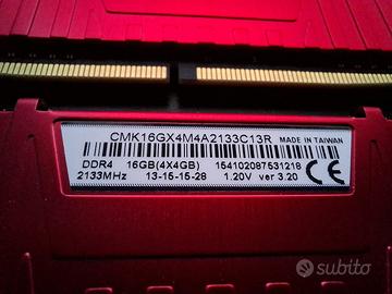 Kit 64Gb Ram DDR4 Corsair Vengeance LPX