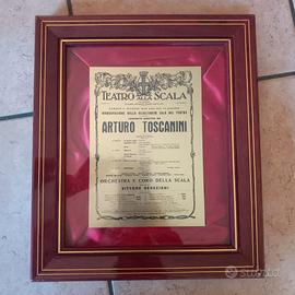 Quadro commemorativo Teatro alla Scala – Arturo To