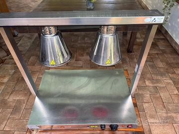 Scaldapiatti con lampade