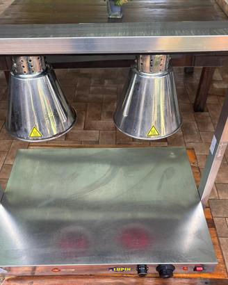 Scaldapiatti con lampade