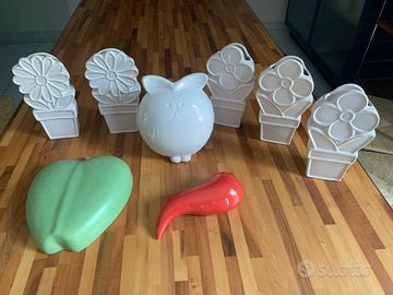 N. 8 Umidificatori in ceramica e gres