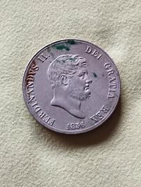 Moneta Piastra 120 Grana del 1856 argento