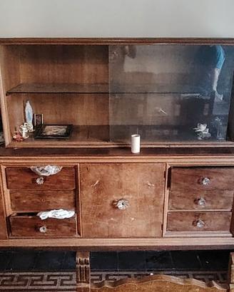 Credenza in radica di noce