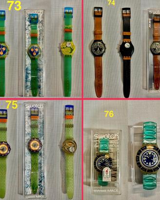 Stock di 13 orologi Swatch vintage