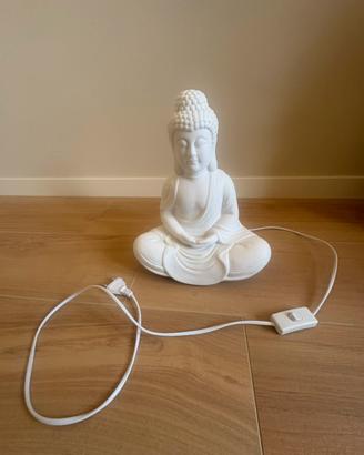 Lampada da tavolo Buddha in gesso
