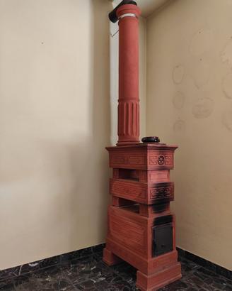 Stufa a legna Becchi in terracotta