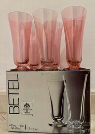 6 flute betel cristallerie fiorentine